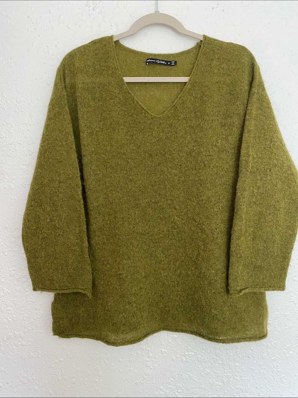 Gudrun Sjoden Alpaca Women's Sweater Medium - green